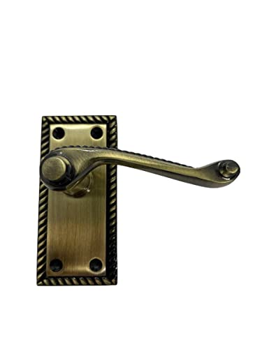Designer Levers 1 paire de poignées de porte de style géorgien en laiton antique Cover