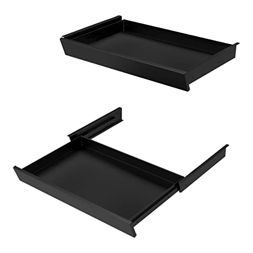 Stand Up Desk Store Add-On Office Sliding Under-Desk Drawer Storage Organizer For Standing Desks (Black) #TOP1
