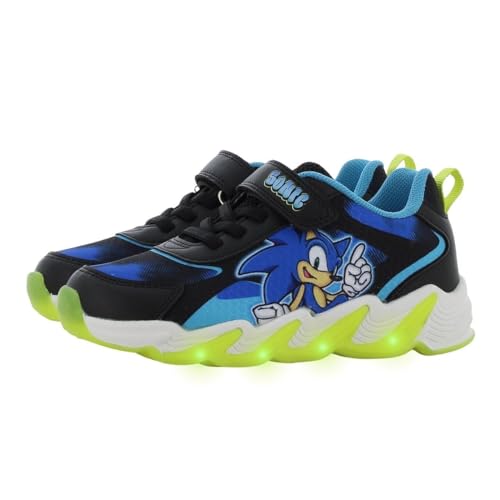 Leomil Sonic Zapatos Zapatos con Luces niños niño 26, Ideal para