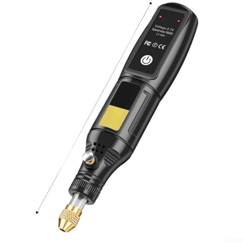 Mini amoladora eléctrica inalámbrica con taladro de velocidad ajustable, herramienta de molienda manual recargable por USB para grabado y pulido de manualidades, incluye accesorio de 24 piezas