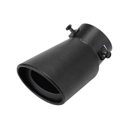 Silencieux d'échappement arrière universel en inox noir mat pour Toyota Yaris