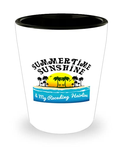 mmandiDESIGNS Summer Shot Glass 1.5oz Ceramic Bar Jigger