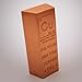 1 Pound Copper Bar Ingot Paperweight - 999 Pure Chemistry Element Design with Certificate of Authenticity by Mint State Gold