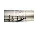 Pyradecor Peace 3 Panels Black and White Landscape Giclee Canvas Prints on Canvas Wall Art Modern Stretched and Framed Pictures Paintings Artwork for Living Room Bedroom Home Décor