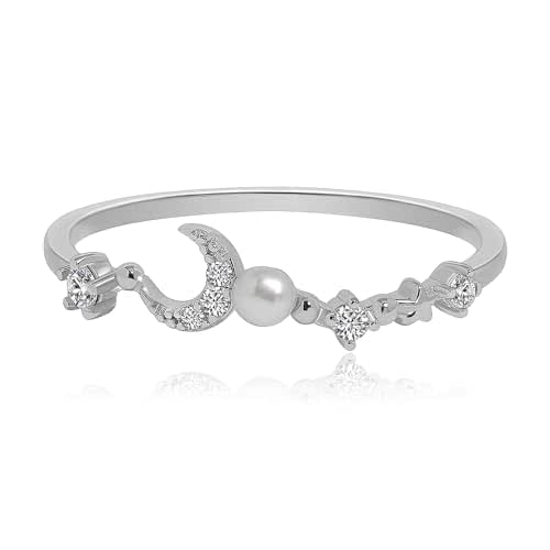 Grand Made Anello Croce Personalizzato In Argento 925 Con Pietre Simil-prezziose E Incisione Nome, Gioiello Per Donna