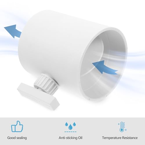 Vanne de régulation en PVC conduit de ventilation blanche ajustable pour maison