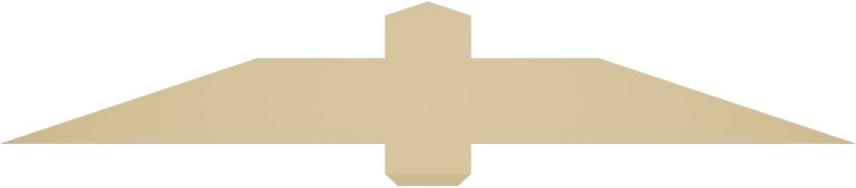 60"W x 10"H x 2"D x 6"F, 4/12 Pitch, Eugene Signature Urethane Gable Bracket, Primed Tan