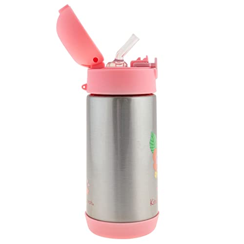 Image of Stephen Joseph Double Wall Ss BottleSnack - BPA, Phthalate and PVC-free, Easy Open with Snack Compartment, Leak-Proof Water Bottle with Cute Design for Girls & Boys (FLORAL)