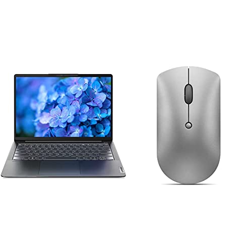Image of Lenovo IdeaPad 5 Pro 11th Gen Intel i7 14 inches QHD IPS Thin&Light Laptop (16GB /512GB SSD /Iris Xe Graphics /Win11 /Office 2021 /Backlit /300Nits /1.41Kg)82L3006YIN + 2400 DPI Silent Bluetooth Mouse