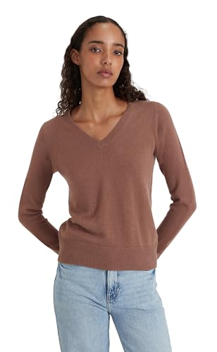 Image of Style Republic Women's 100% Pure Cashmere V-Neck Pullover Sweater | Lightweight Tops, Ultra Soft Feel, Naturally Breathe, Easy Layering, All Day Comfort Wear, Easy Care, Hand Wash Only