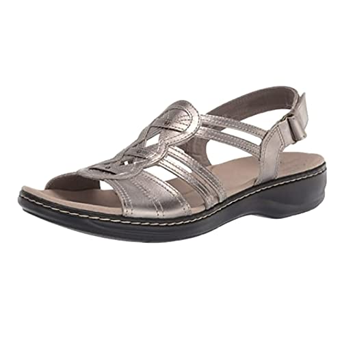 Sandales Femme Susenstone Orthopédiques - Sandales Plates Confortables à Lanières T Pour Été