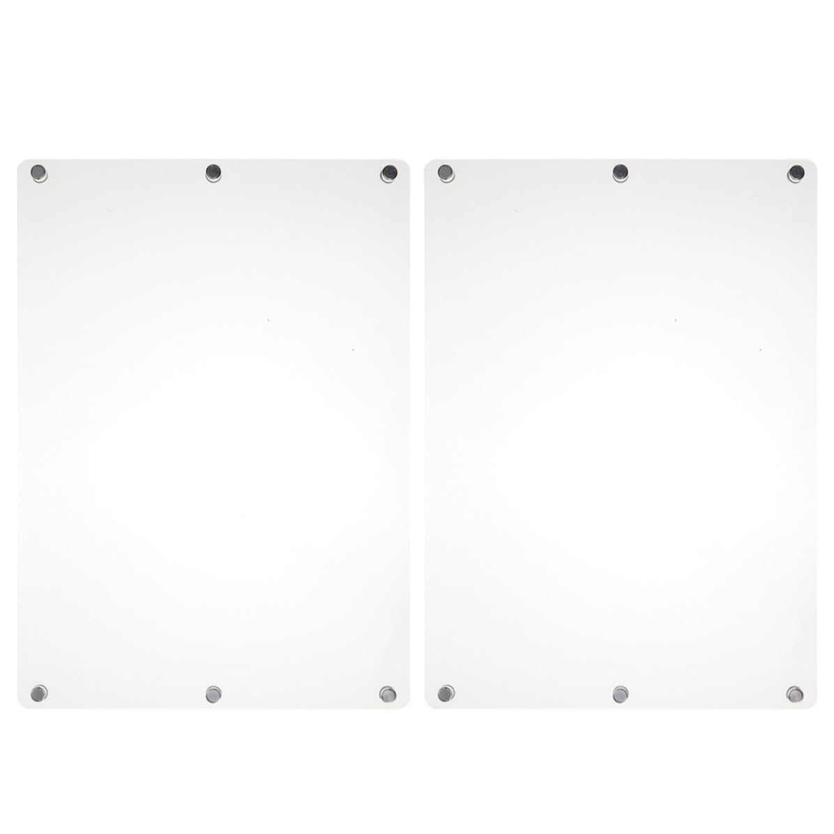 2 Stück Magnetische Whiteboard Tafel für Transparente Acryl Planung