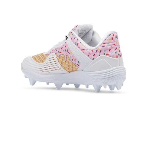 Boombah Viper Women's Molded Cleat - Ice Cream Pitching Toe - Multiple Color Options - Multiple Sizes2