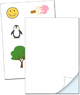 15 Sheets, Printable Vinyl Sticker Paper Waterproof A4, White
