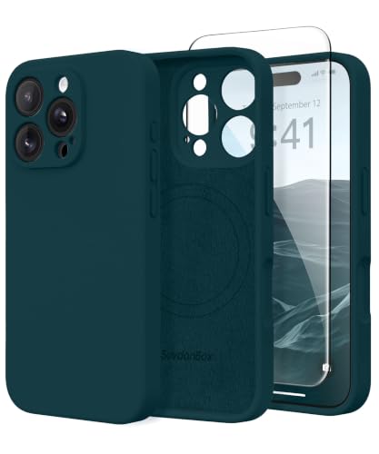 Image of Magnetic for iPhone 16 Pro Max Case Silicone Deep Blue
