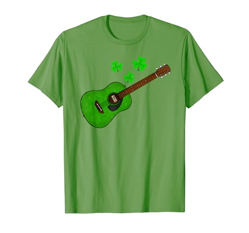 Guitarrista Día de San Patricio Guitarra acústica Músico Camiseta