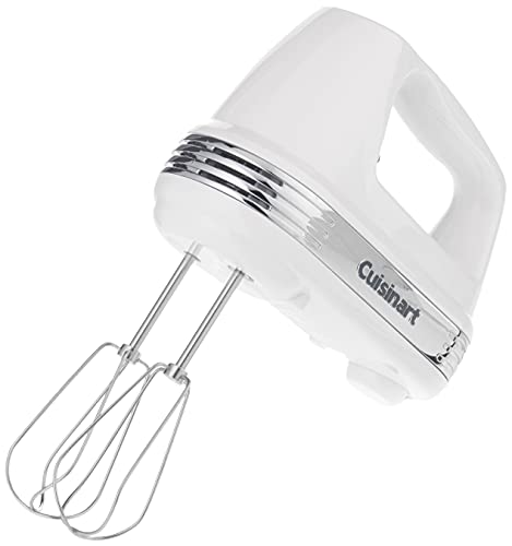 Image of Cuisinart CPT-142P1 4-Slice Compact Plastic Toaster, White & HM-50 Power Advantage 5-Speed Hand Mixer, White