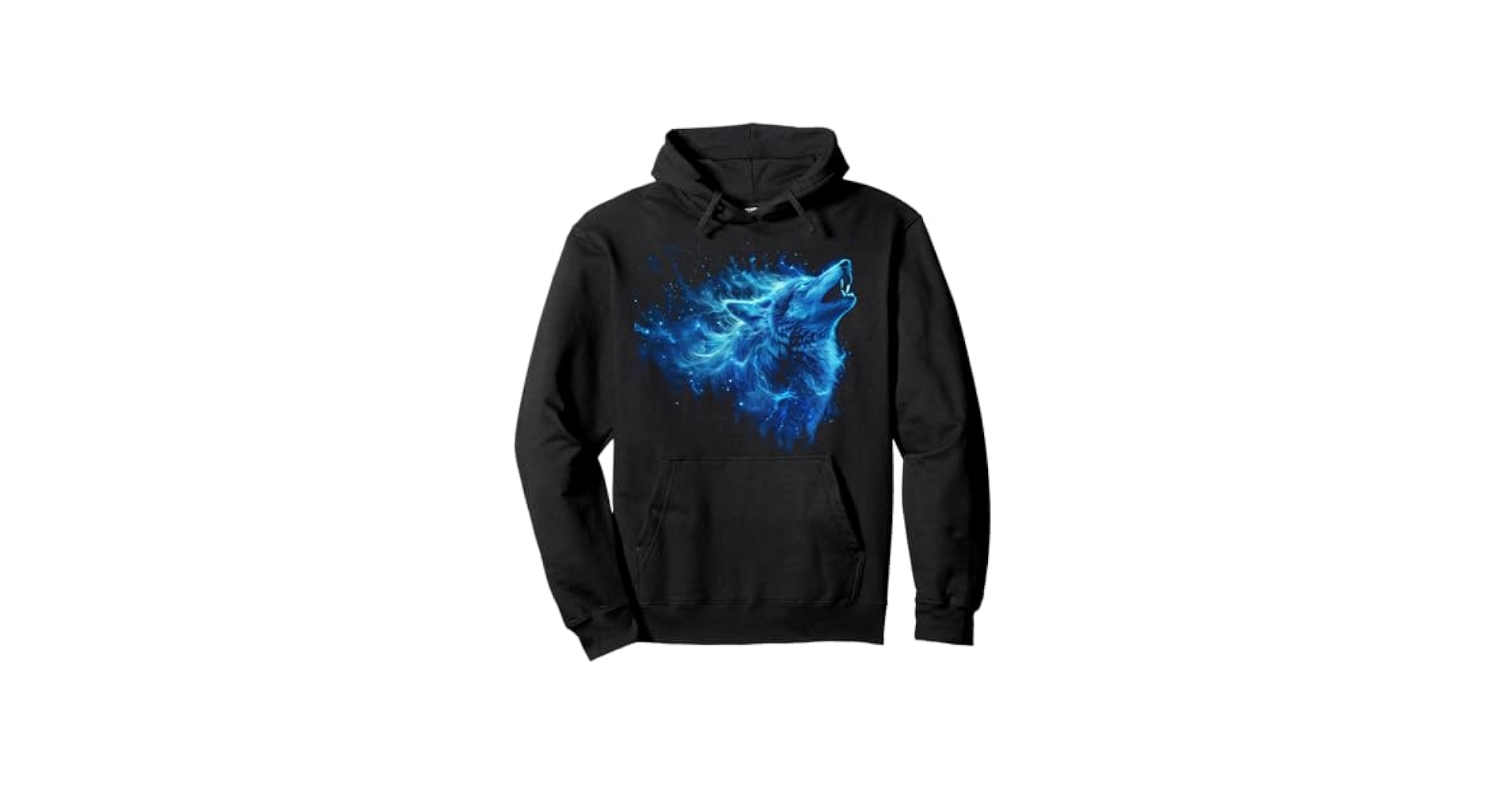 Amazon.com: Galaxy Wolf Howling Graphic Electrical Blue Wolf