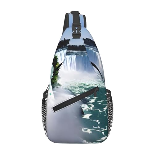 Bolso cruzado de viaje con estampado de Niagara Falls miniatura 1