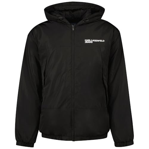 KARL LAGERFELD JEANS, Herren, Leichte Wattierte Jacke, Normale Passform, Schwarz, S