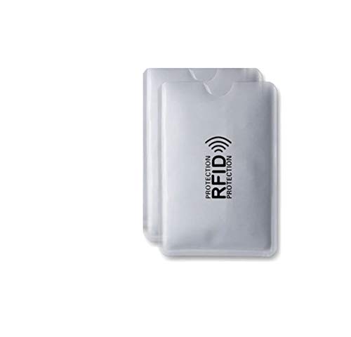 RFID Blocking Card Holder- 2 pcs. Card Protector Sleeves Blocks Credit/Debit Card Sleeve/Anti Scan Aluminium Foil/Cover/Pouch