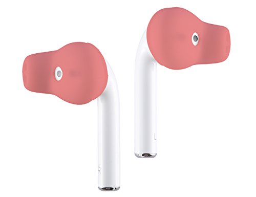 Acous Design Purest Earbuds Covers Anti-Slip Sport Covers Compatible With Apple Earpods And Airpods (Pale Red) #TOP1