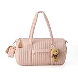 Diaper Bag Tote - Classic Nursing Baby Stroller Bag Crossbody Bags Quilted Diaper Bag for Mom Outdoor Travel - Baby Shower Gifts (Pink)
