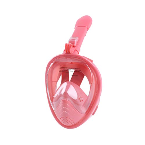 GS CHIER Juego de m�scara de buceo con esn�rquel y correa de nataci�n para ni�os (rosa y rojo)