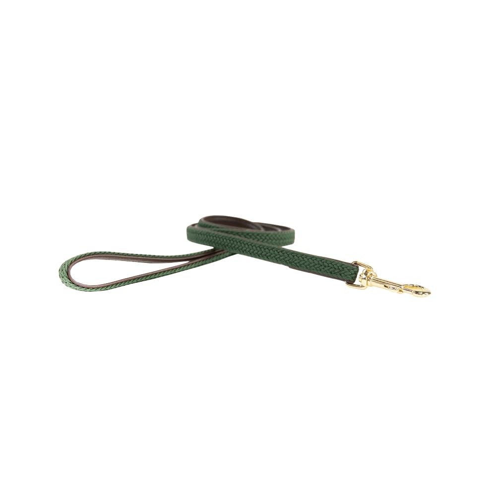 Ken. Intrecciato Guinzaglio in Nylon, Verde, 120 cm