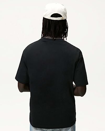 London Hills Men's Cotton Oversized Fit Casual Printed Round Neck, Oversized Longline Drop Shoulder Boho Style T-Shirt