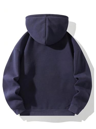 SOLY HUX Men's Quarter Zip Hoodies Zip Up Hoodie Long Sleeve Drop Shoulder Sweatshirt Casual Pullover2