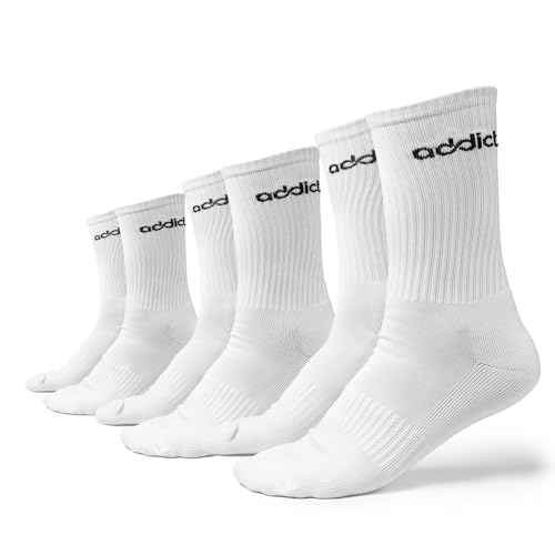 Addict Pickleball Court Comfort+ Crew Socks - Athletic Crew Socks - Unisex