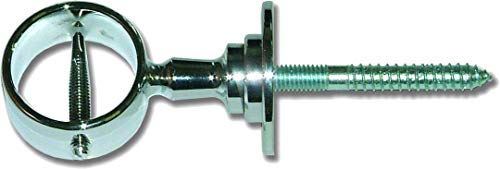 Seilflechter Support intermédiaire pour cordes de main courante, Ø 30 mm, chromé, support de câble pour câbles d'escalier et corde de barrière, matériel...