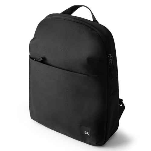 DailyObjects DOT Backpack (19L) Ultra Light Office/Travel Laptop Backpack (19L) for Men & Women with 15inch Compartment, Water-Repellent, MultiPocket, Bottle Holders with Trolley Strap- Space Black