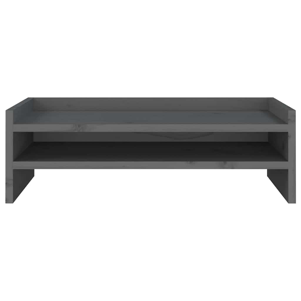 Stojak na monitor z litego drewna sosnowego, nakładka na biurko do komputera, podwyższenie monitora do biura, 50 x 24 x 16 cm