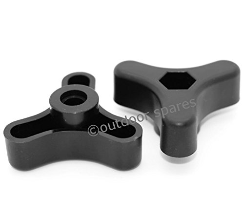 2 x Genuine Mountfield Handle Wheels 122399900/0 for SP533, SP536, SP414, SP454