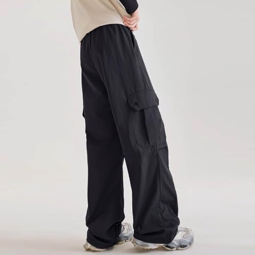 Boys Cargo Pants Casual Solid Color Trouser with Multi Pockets Lounge Elastic Waist School Pants for Boys 5-15 Years3