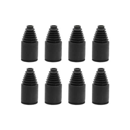 FLMLF RC Axle Boot 8PCS Quality Rubber 23 x 47mm Shock Boot Half-Shaft Dust Cover Black for 1/5 RC Remote Car Hpi Baja Rovan King Motor 5B 5T 5SC