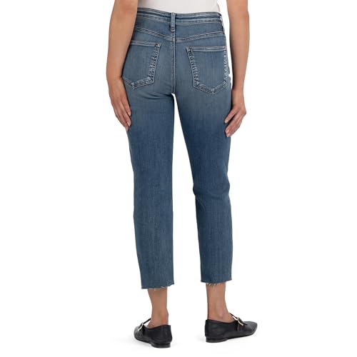 KUT from the Kloth Women's Petite Rachael High-Rise Fab Ab Mom Raw Hem in Braveness3