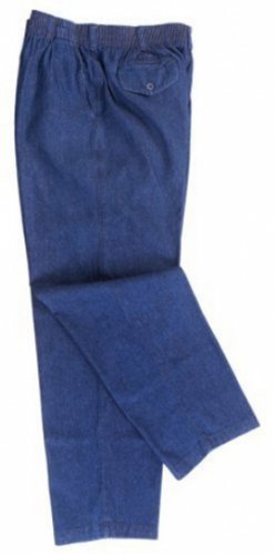 Falcon Bay Big Mens Full Ealstic Waist Denim Pant (Big & Tall and Regular Sizes)