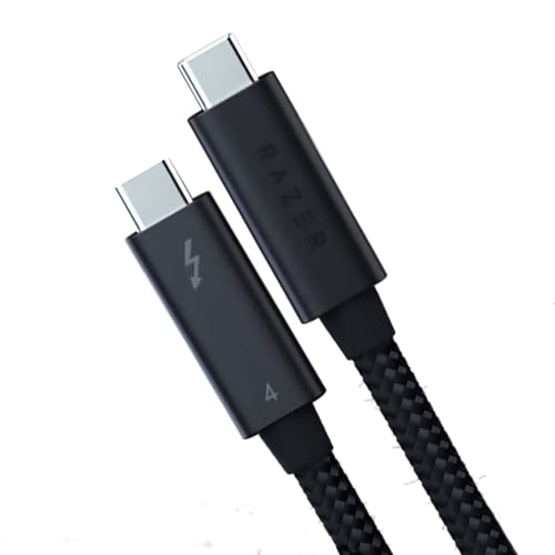 Razer Thunderbolt 4 Cable, Thunderbolt 4 Cable (Up to 40 Gigabits per second, up to 8K Resolutions, up to 100W Charging