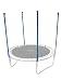 Trampoline Replacement Enclosure Poles & Hardware, Set of 4 (Net Sold Separately)