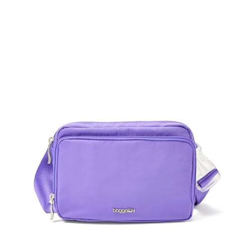 Image of Baggallini Modern Belt Bag 5x8 Travel Fanny Pack Sling Bag Waistpack w /RFID Card Holder Water-resistant Crossbody Bag