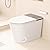 BAYTINA Smart Toilet,one piece toilet with Bidet Built In,Modern Elongated Toilet with a Built-in Tank,heated toilet seat,bidet warm water,dryer,automatic toilet flusher,Foot Sensor Operation