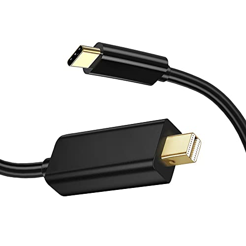 Image of Tobo USB C to Mini DisplayPort Cable (Not Thunderbolt 2) Unidirectional Thunderbolt 3 to Mini DP 4K@60Hz 6ft Braided Cord Compatible with MacBook Pro /Air More Type C Device - TD-178TC-Black
