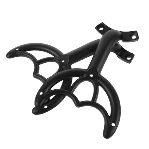 Sosoport 2 Piezas Soporte para Ventilador de Techo Brazo Metálico para Reparación de Ventiladores y Práctico para Hogar y Hotel Dimensiones Color Negro