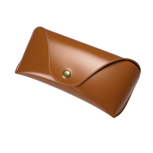 RHBACRU Compatible with Ray Ban Case Brown Leather Compatible with Rayban Sunglasses Case Fit for Ray-Ban Meta Smart Glass.
