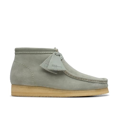 Clarks Mens Wallabee Boot Sage Green Suede | 261811392