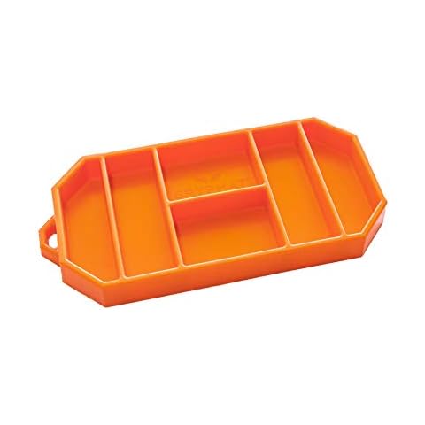 Grypmat Plus | Non-Slip Flexible Silicone Tool Tray | Tool Box Organizer| Tool Holder | Tool Mats | No Magnets | Grip Mat Tool Mat | Easy Clean Up | As Seen On Shark Tank | Small (Pro - Orange) Cover