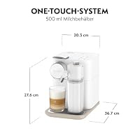 Nespresso De'Longhi EN640.W Gran Lattissima Kaffeekapselmaschine mit automatischem Milchsystem,19 Bar Druck, 1400W,Weiß – Ansicht 4